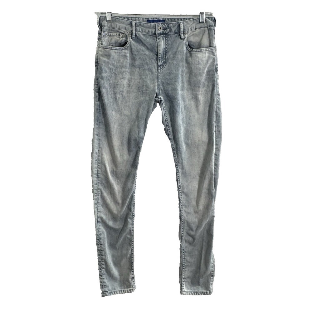 SCOTCH SODA Women Skim Straight 5 Pocket Zip Up Jeans Sz 32 Blue Everyday 7-12